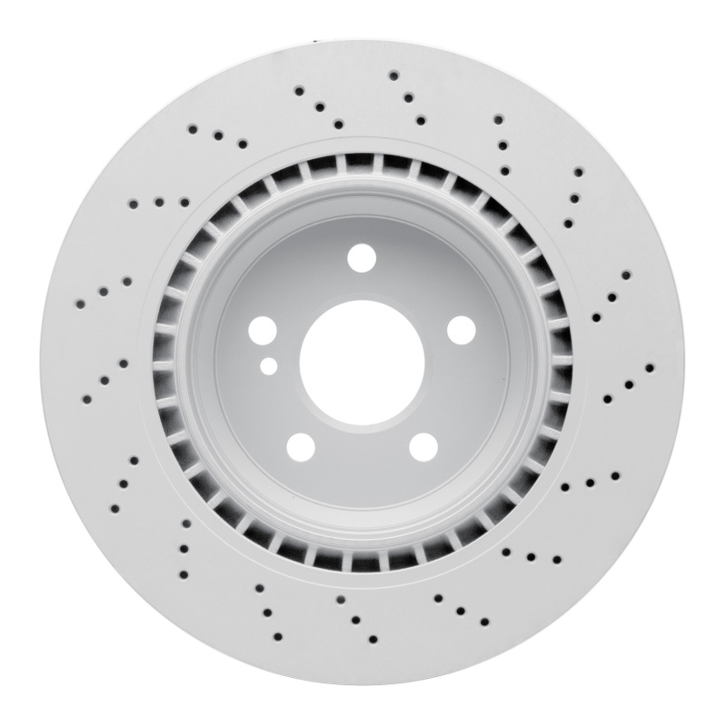 Mercedes-Benz SL55 AMG Brake Rotor (1) - Rear - R1 Concepts - GEOSPEC Coated Rotor - Drilled - `03-`12